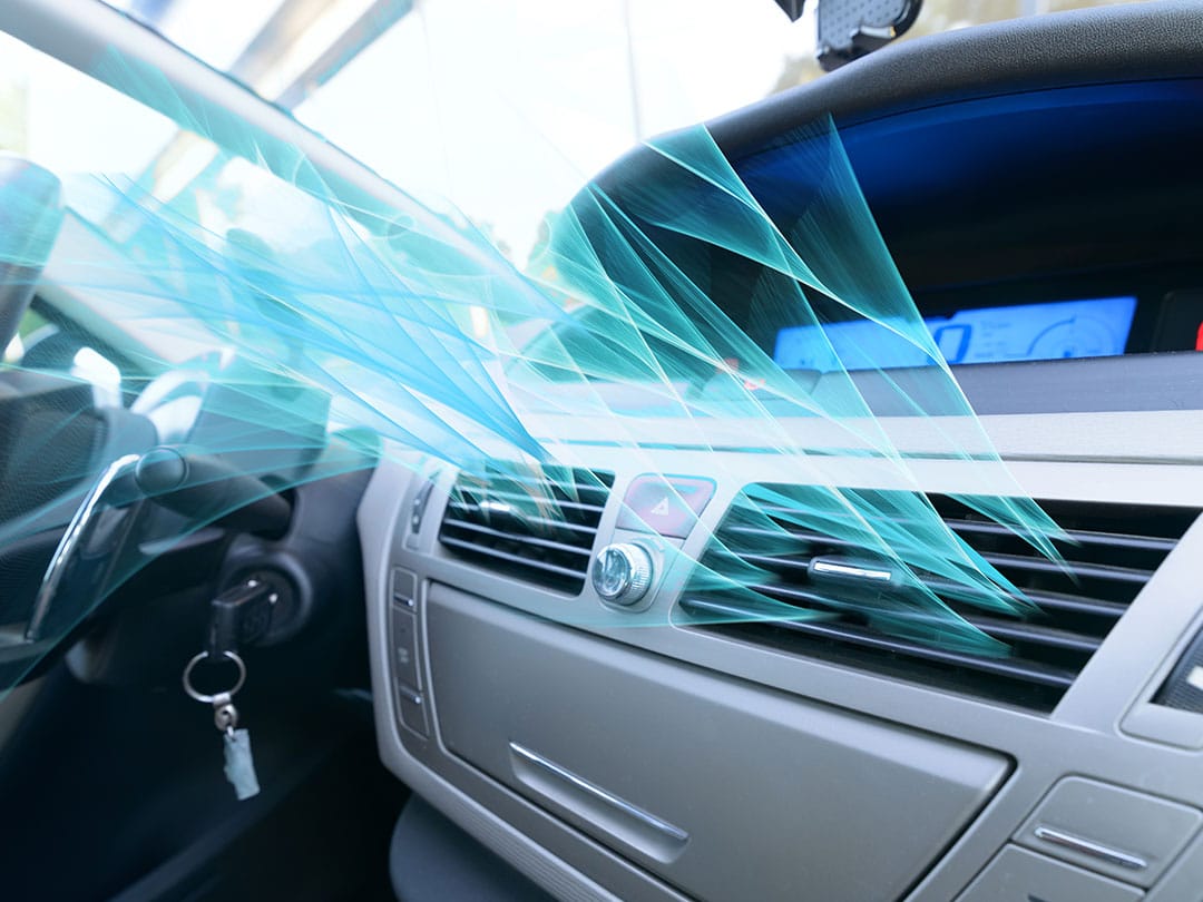 Driver hand tuning air ventilation grille